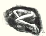 Schwarz-Weiß-Frau
